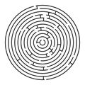 Round maze