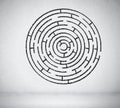 Round maze Royalty Free Stock Photo