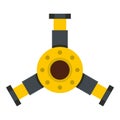 Round mechanic detail icon isolated