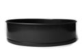 Round metal baking dish, isolated. Baking form with removable bumpers Royalty Free Stock Photo