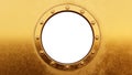 Round metal frame isolated on the white Royalty Free Stock Photo