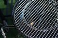 Round metal grill for cooking on fire and charcoal. Clean object. Template for the designer Royalty Free Stock Photo