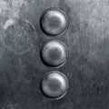Round metal plate Royalty Free Stock Photo