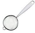 Round metal tea strainer Royalty Free Stock Photo