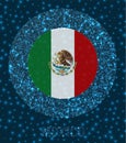 Round Mexico badge.