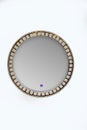 Round mirror with LED light Royalty Free Stock Photo