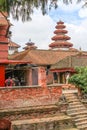 Round, multi-tiered tower in Nasal Chowk Courtyard of Hanuman Dhoka Durbar Square, Kathmandu Royalty Free Stock Photo