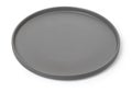 Round nonstick pizza pan baking tray kitchenware isolated Royalty Free Stock Photo