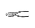 Round nose pliers color icon. Wire looper pliers. Isolated vector illustration