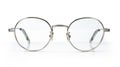 Round optical common reading glasses isolated on white background Royalty Free Stock Photo