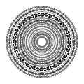 Round ornament design, ethnic style