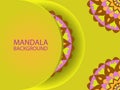 Round Ornamental Mandala Background