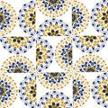 Round ornate background pattern