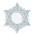 Round paper lace frame