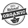 Round 100 percent natural ORGANIC rubber stamp print