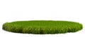 Round piece of green lawn. Green Lawn isolated on a white background. Grass texture Royalty Free Stock Photo