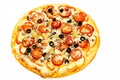 Round pizza with meat 13 Royalty Free Stock Photo
