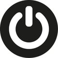 Round Power button