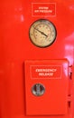 Round pressure gauge Royalty Free Stock Photo