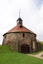 Round (Pugachev) tower. Korela. Priosersk. Russia. Royalty Free Stock Photo