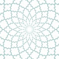 Round Quatrefoil Lattice Pattern, circular frame with quatrefoil shapes