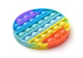 Round rainbow pop it fidget toy