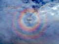 Round rainbow seen during a flight