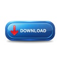 Round rectangular button with glossy blue gradient finish. White text reads