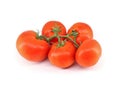 Round red truss tomatoes, also called vine tomato Royalty Free Stock Photo