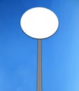 Round road sign