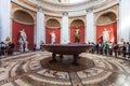 Round Room of of Pio-Clementino Museum in Vatican Royalty Free Stock Photo