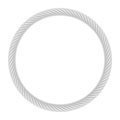 Round rope frame Royalty Free Stock Photo