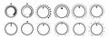 Round scale and controller volume level knob with