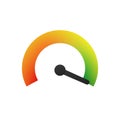Round scale indicator. Measuring gauge with dial