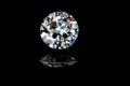 Beautiful brilliant cut colorful brillance sparkling diamond gem stone.