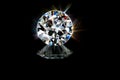 Beautiful brilliant cut colorful brillance sparkling diamond gem stone.