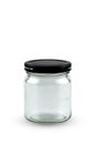 Round Shape Glass Canister isolated