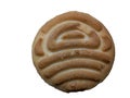 Round shape Indian biscuits on white background Royalty Free Stock Photo