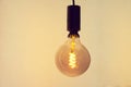 Round shape spiral diode lamp in vintage style for interior