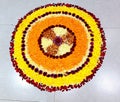 Round shaped flower decoration