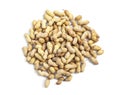 Round shaped Inshell peanuts heap