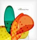 Round shapes abstract vector background