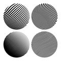 Round shapes. Geometric abstractions for backgrounds and logos