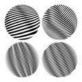 Round shapes. Geometric abstractions for backgrounds and logos