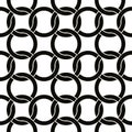 Round shapes netting seamless pattern, vector background.