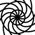 Round shapes swirl design template shell pattern Royalty Free Stock Photo