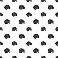 Round shell pattern seamless vector