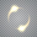 Round shiny frame background with light bursts. Technology . Vector eps10.