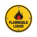 Round sign -flammable liquid