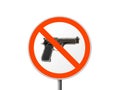 Round sign No gun